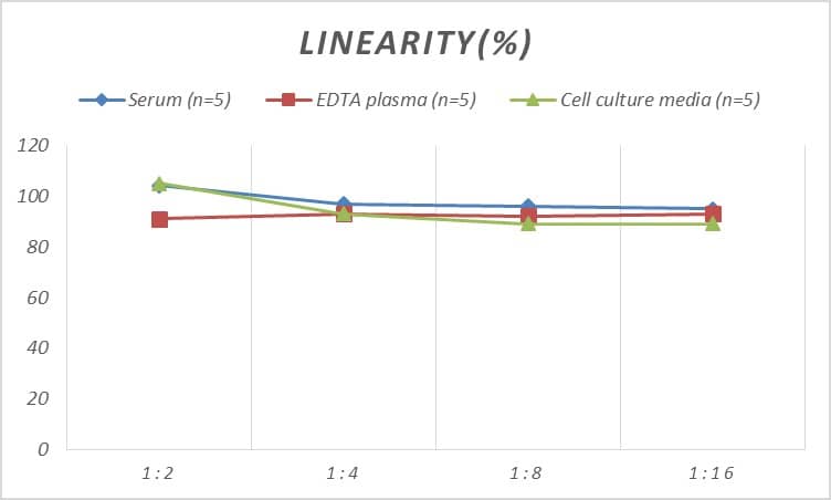 ELISA: Mouse CENPI ELISA Kit (Colorimetric) [NBP2-75235] - Samples were spiked with high concentrations of Mouse CENPI and diluted with Reference Standard & Sample Diluent to produce samples with values within the range of the assay.