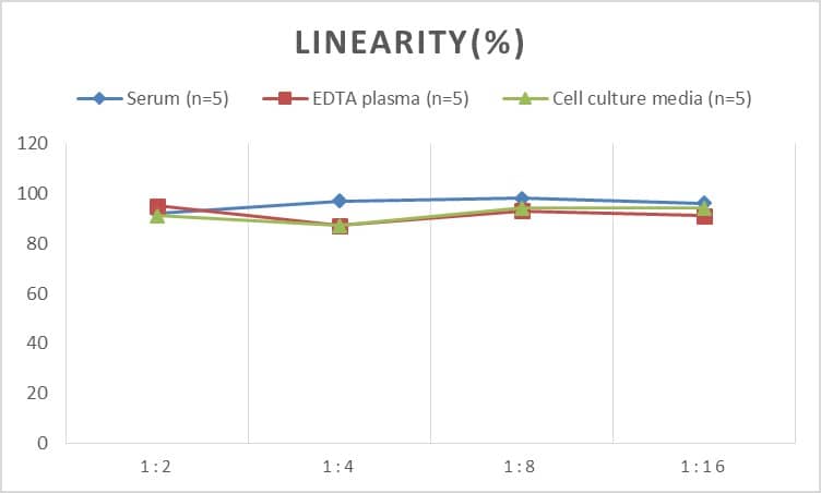 ELISA: Mouse CMTM6 ELISA Kit (Colorimetric) [NBP2-75300] - Samples were spiked with high concentrations of Mouse CMTM6 and diluted with Reference Standard & Sample Diluent to produce samples with values within the range of the assay.