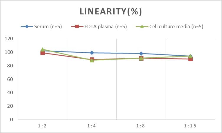 ELISA: Mouse TLR7 ELISA Kit (Colorimetric) [NBP2-76573] - Samples were spiked with high concentrations of Mouse TLR7 and diluted with Reference Standard & Sample Diluent to produce samples with values within the range of the assay.