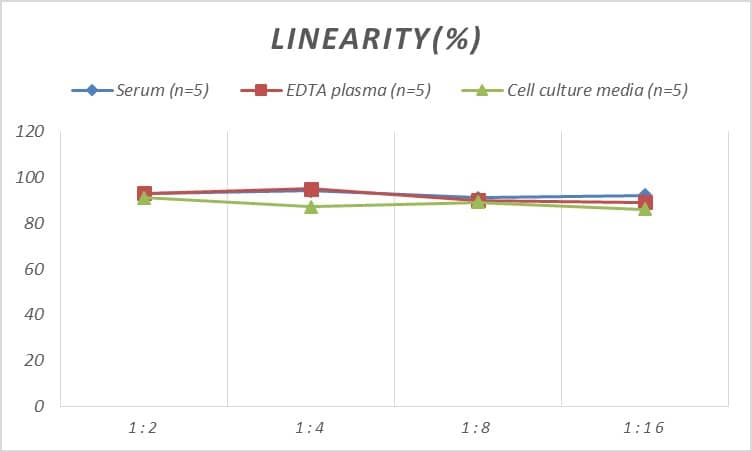 ELISA: Monkey N-MID Osteocalcin ELISA Kit (Colorimetric) [NBP2-79695] - Samples were spiked with high concentrations of Monkey N-MID Osteocalcin and diluted with Reference Standard & Sample Diluent to produce samples with values within the range of the assay.