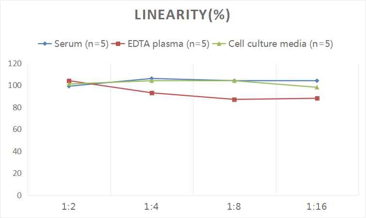 ELISA: Human eNOS ELISA Kit (Colorimetric) [NBP2-80134] - Samples were spiked with high concentrations of Human eNOS and diluted with Reference Standard & Sample Diluent to produce samples with values within the range of the assay.