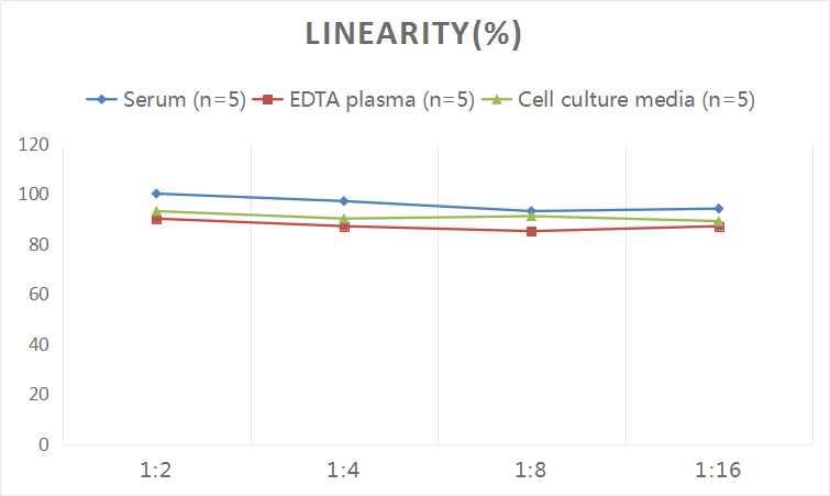 ELISA: Human Complement Component C5/C5a ELISA Kit (Colorimetric) [NBP2-82138] - Samples were spiked with high concentrations of Human Complement Component C5/C5a and diluted with Reference Standard & Sample Diluent to produce samples with values within the range of the assay.