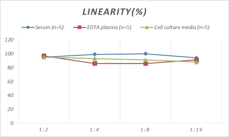 ELISA: Mouse Glutamine Synthetase ELISA Kit (Colorimetric) [NBP2-82210] - Samples were spiked with high concentrations of Mouse Glutamine Synthetase and diluted with Reference Standard & Sample Diluent to produce samples with values within the range of the assay.