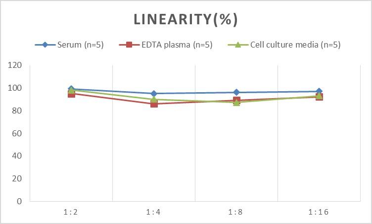 ELISA: Mouse PYGL ELISA Kit (Colorimetric) [NBP2-82423] - Samples were spiked with high concentrations of Mouse PYGL and diluted with Reference Standard & Sample Diluent to produce samples with values within the range of the assay.