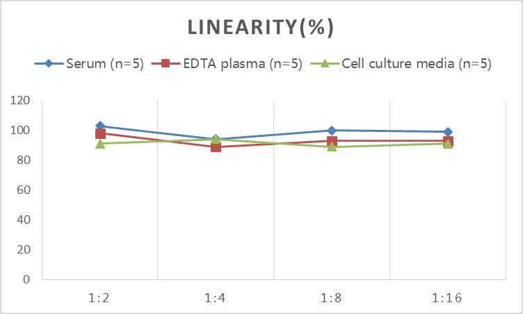 ELISA: Human PYGL ELISA Kit (Colorimetric) [NBP2-82520] - Samples were spiked with high concentrations of Human PYGL and diluted with Reference Standard & Sample Diluent to produce samples with values within the range of the assay.