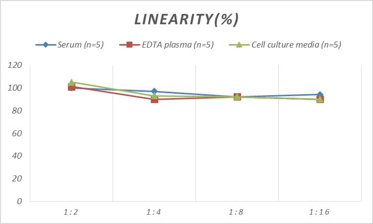 ELISA: Mouse LIPC ELISA Kit (Colorimetric) [NBP3-00448] - Samples were spiked with high concentrations of Mouse LIPC and diluted with Reference Standard & Sample Diluent to produce samples with values within the range of the assay.