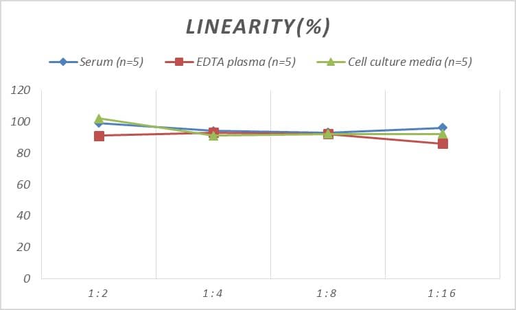 ELISA: Rat LIPC ELISA Kit (Colorimetric) [NBP3-00479] - Samples were spiked with high concentrations of Rat LIPC and diluted with Reference Standard & Sample Diluent to produce samples with values within the range of the assay.