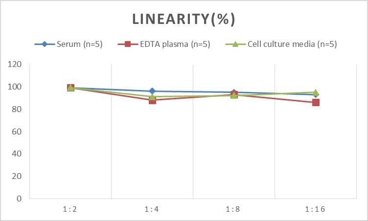 ELISA: Mouse IL-1 RII ELISA Kit (Colorimetric) [NBP3-06740] - Samples were spiked with high concentrations of Mouse IL-1 RII and diluted with Reference Standard & Sample Diluent to produce samples with values within the range of the assay.