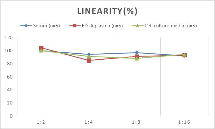 ELISA: Rat IL-19 ELISA Kit (Colorimetric) [NBP3-06801] - Samples were spiked with high concentrations of Rat IL-19 and diluted with Reference Standard & Sample Diluent to produce samples with values within the range of the assay.