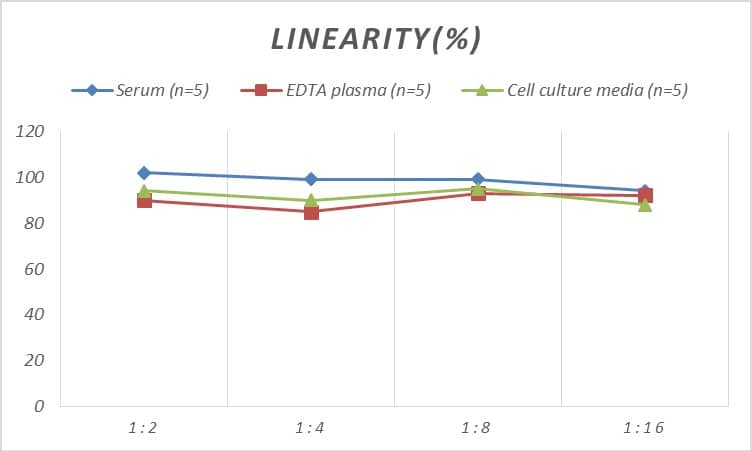 ELISA: Human EGR3 ELISA Kit (Colorimetric) [NBP3-08111] - Samples were spiked with high concentrations of Human EGR3 and diluted with Reference Standard & Sample Diluent to produce samples with values within the range of the assay.