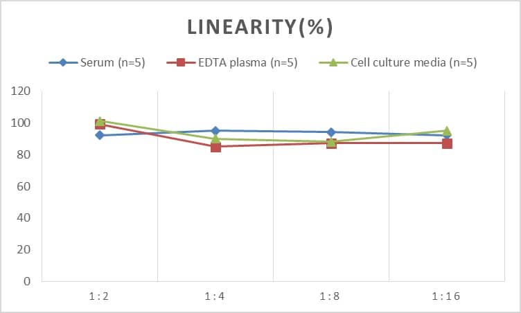 ELISA: Human GDF-6/BMP-13 ELISA Kit (Colorimetric) [NBP3-08135] - Samples were spiked with high concentrations of Human GDF-6/BMP-13 and diluted with Reference Standard & Sample Diluent to produce samples with values within the range of the assay.