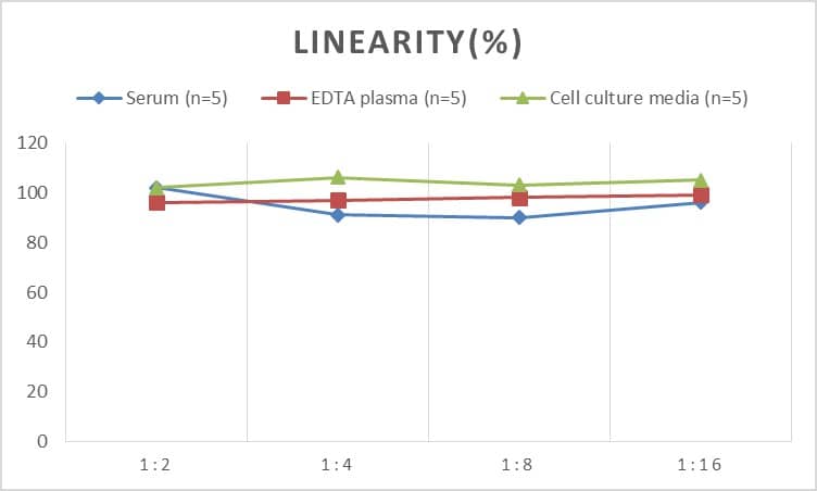 ELISA: Universal Reverse Triiodothyronine ELISA Kit (Colorimetric) [NBP3-18013] - Samples were spiked with high concentrations of Reverse Triiodothyronine and diluted with Reference Standard & Sample Diluent to produce samples with values within the range of the assay.