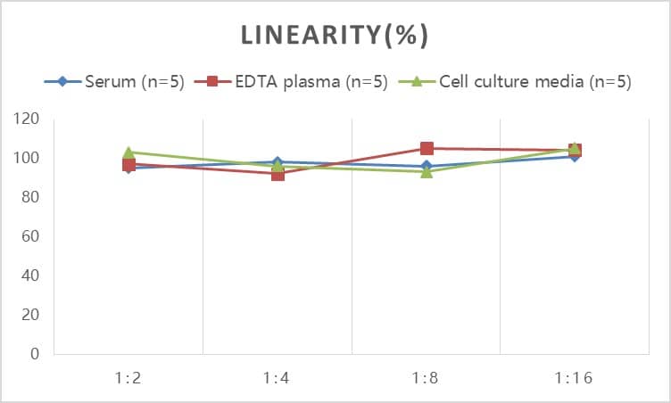 ELISA: Human Glutamate Dehydrogenase ELISA Kit (Colorimetric) [NBP3-18028] - Samples were spiked with high concentrations of Human Glutamate Dehydrogenase and diluted with Reference Standard & Sample Diluent to produce samples with values within the range of the assay.