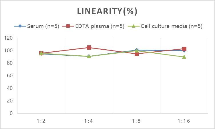 ELISA: Human Chemokine-like factor ELISA Kit (Colorimetric) [NBP3-18766] - Samples were spiked with high concentrations of Human Chemokine-like factor and diluted with Reference Standard & Sample Diluent to produce samples with values within the range of the assay.