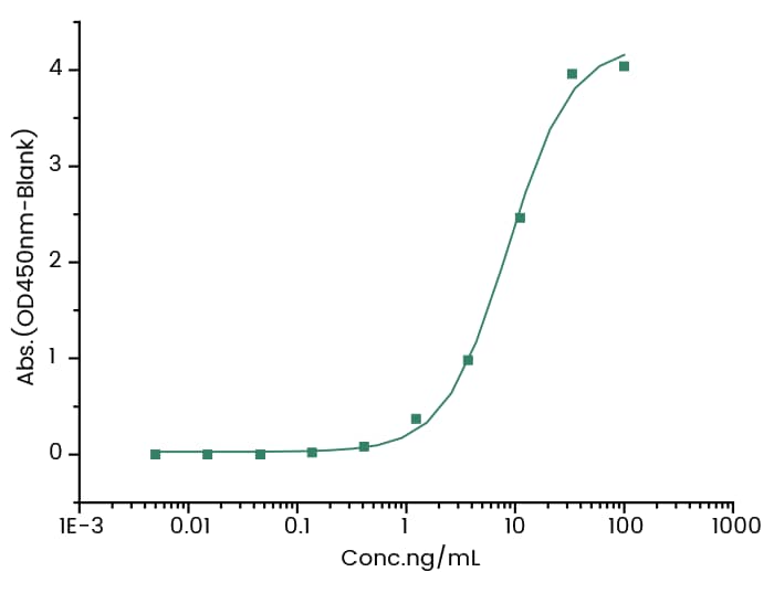 ELISA: Mertansine/DM1 Antibody (2) - Azide and BSA Free [NBP3-49162] - Immobilized Mertansine/DM1-OVA at 1 μg/mL (100 μL/well) can bind NBP3-49162, the EC50 is 8.53 ng/mL.