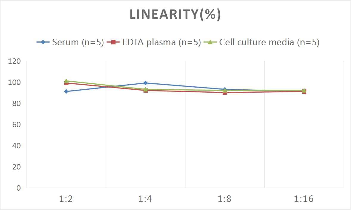 Samples were spiked with high concentrations of Mouse Endothelin-1, and diluted with Reference Standard & Sample Diluent to produce samples with values within the range of the assay.