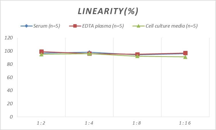 Samples were spiked with high concentrations of Monkey Ferritin, and diluted with Reference Standard & Sample Diluent to produce samples with values within the range of the assay.