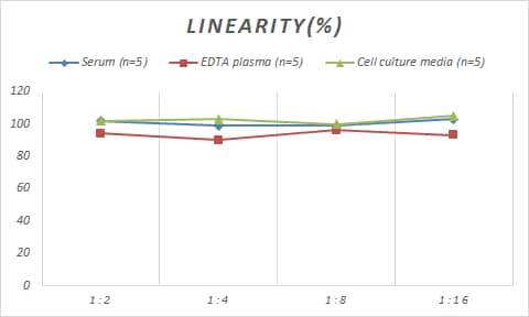 Samples were spiked with high concentrations of Monkey GDF-11/BMP-11, and diluted with Reference Standard & Sample Diluent to produce samples with values within the range of the assay.