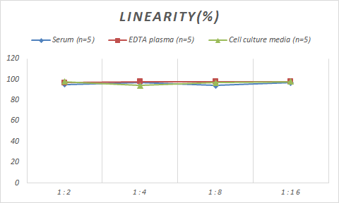 Samples were spiked with high concentrations of Monkey LIF, and diluted with Reference Standard & Sample Diluent to produce samples with values within the range of the assay.