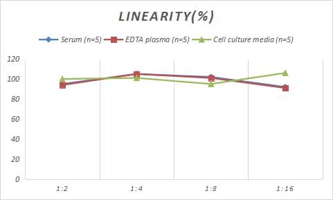 Samples were spiked with high concentrations of Human ILT4/CD85d/LILRB2, and diluted with Reference Standard & Sample Diluent to produce samples with values within the range of the assay.