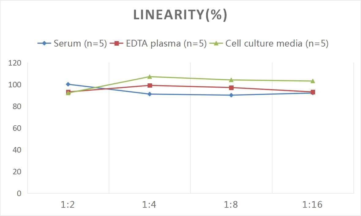 Samples were spiked with high concentrations of Rat Motilin, and diluted with Reference Standard & Sample Diluent to produce samples with values within the range of the assay.
