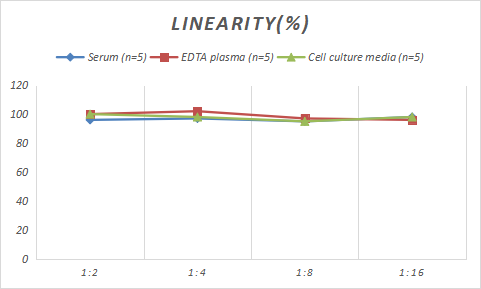 Samples were spiked with high concentrations of Rabbit PLGF, and diluted with Reference Standard & Sample Diluent to produce samples with values within the range of the assay.