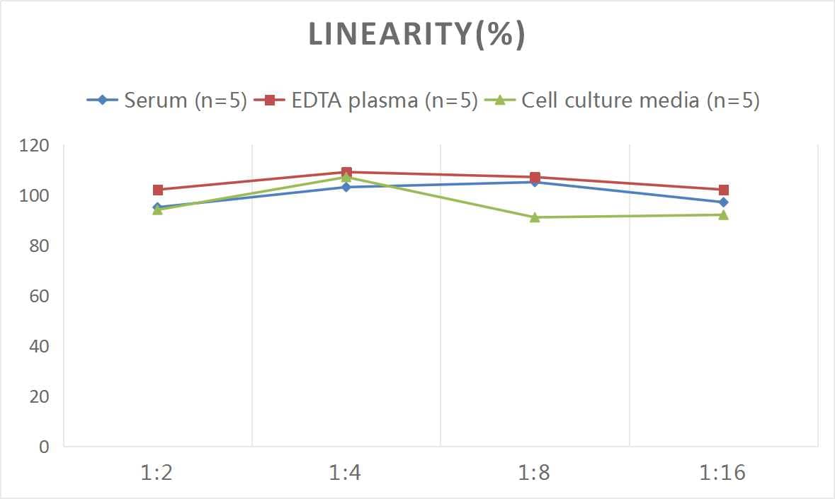 Samples were spiked with high concentrations of Human IgA Secretory Chain, and diluted with Reference Standard & Sample Diluent to produce samples with values within the range of the assay.