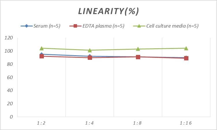 Samples were spiked with high concentrations of Monkey Cathepsin L, and diluted with Reference Standard & Sample Diluent to produce samples with values within the range of the assay.