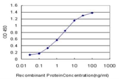 ELISA: non-muscle Myosin IIA Antibody (1H6) [H00004627-M05] - Detection limit for recombinant GST tagged MYH9 is approximately 0.03ng/ml as a capture antibody.