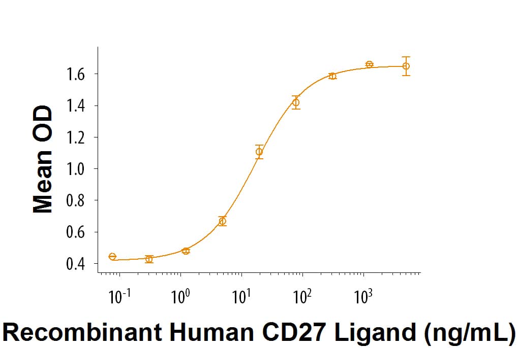 Bioactivity CD27 Ligand/TNFSF7/CD70 [Unconjugated]