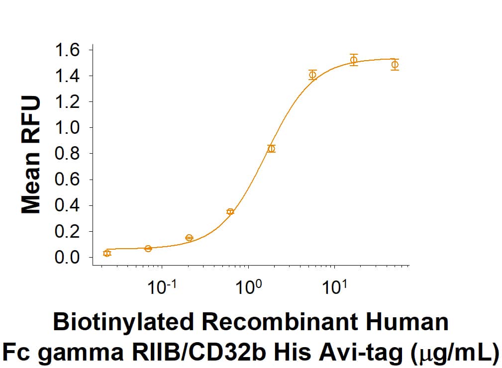Binding Activity Fc gamma RIIB/C (CD32b/c) [Biotin]